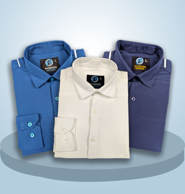 Premium 3 Piece Shirt Combo Pack (Formal / Casual)